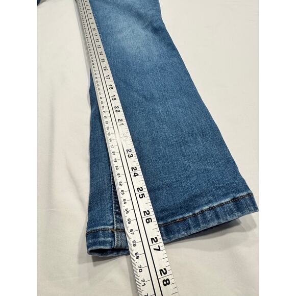 Boden Boys Straight Jeans 12Y Blue Denim Whiskered 5-Pockets 27" Inseam - Picture 8 of 8